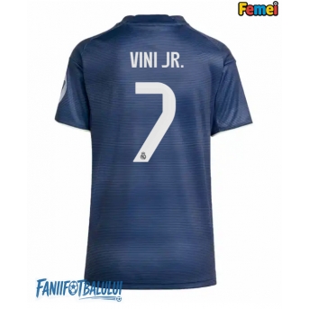 Real Madrid Vinicius Junior #7 Tricou Fotbal Replică 2025-26 Femei Deplasare